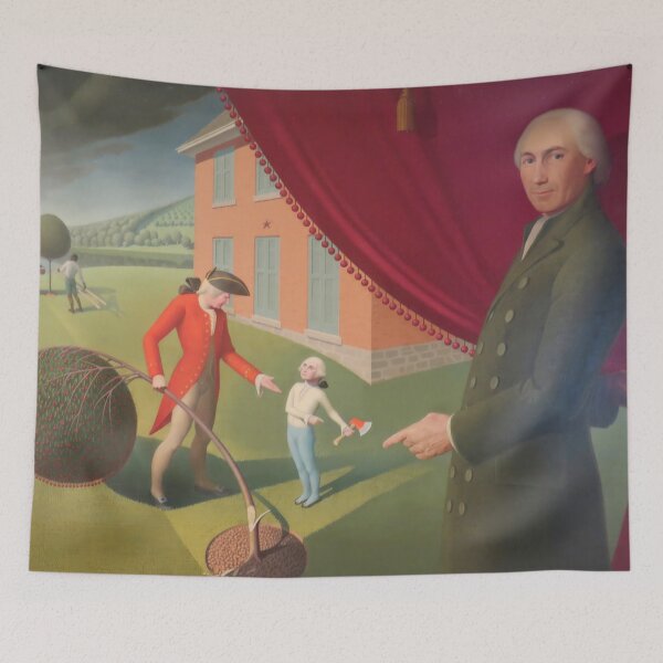 Item preview, artist grant wood, artist grant wood paintings, grant wood art, grant wood paintings, painter grant wood, grant wood artwork designed and sold by rosa-reid.