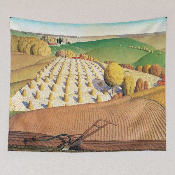 Item preview, artist grant wood, artist grant wood paintings, grant wood art, grant wood paintings, painter grant wood, grant wood artwork designed and sold by rosa-reid.