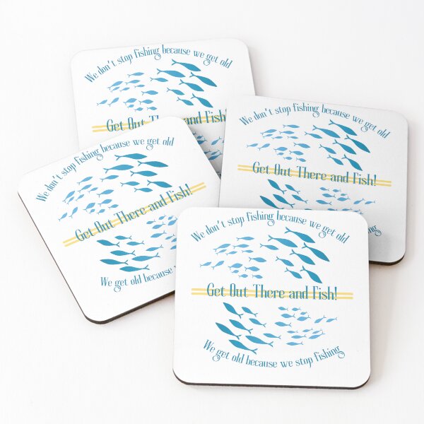 Item preview, Don't get old, Go fishing, Get out there and fish, stickers and stuff designed and sold by Smallfish1274.