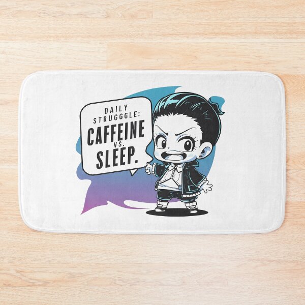 Item preview, Morning Humor - Caffeine vs Sleep designed and sold by RemyTub.