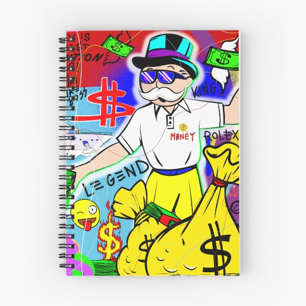 Item preview, Monopoly Man posing as Wolf of Wall Street Canvas Painting designed and sold by DonVivaldo.