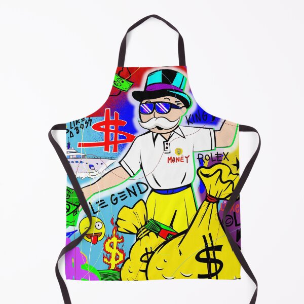 Item preview, Monopoly Man posing as Wolf of Wall Street Canvas Painting designed and sold by DonVivaldo.