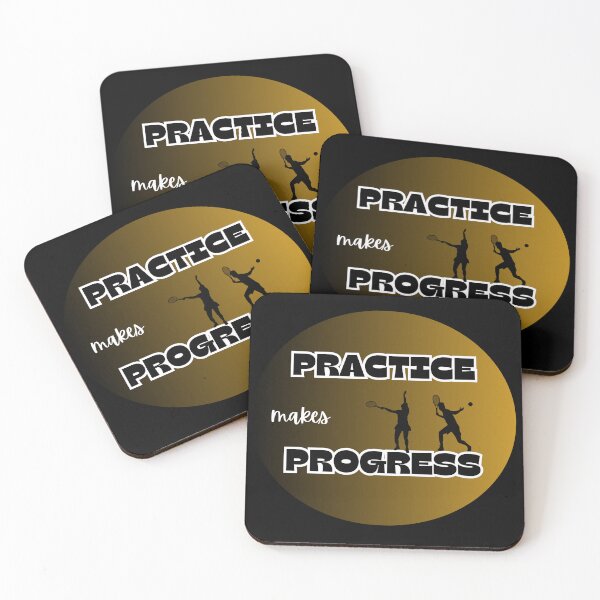 Item preview, Practice makes progress, tennis designed and sold by IFarty.