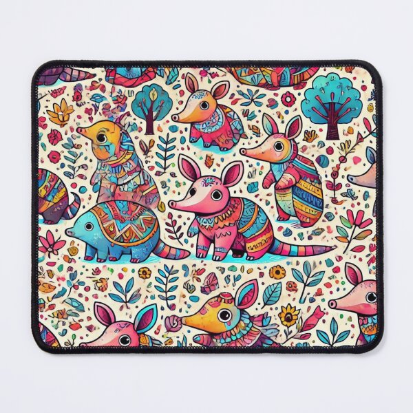 Item preview, Colourful Armadillo Pattern designed and sold by Sillytoe.