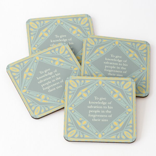 Item preview, (Luke 1:77) Elegant Spanish Tiles Inspired Bible Verse Art  designed and sold by Mayalight.