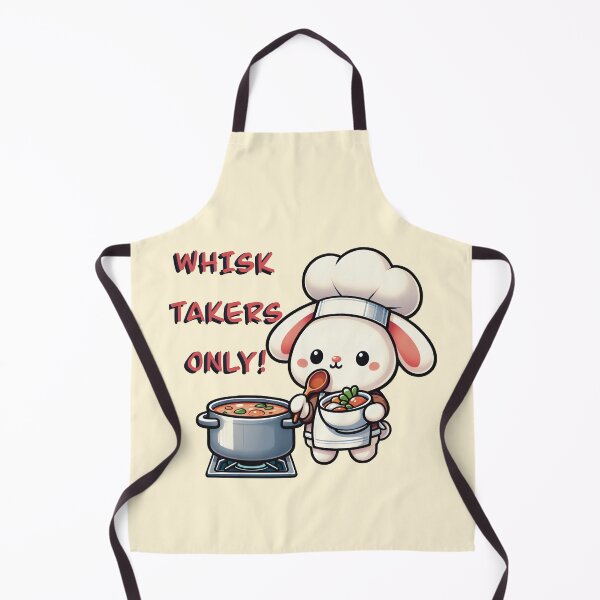 Item preview, Whisk Takers Only - Cute Chef Bunny Design designed and sold by MMGdigi.