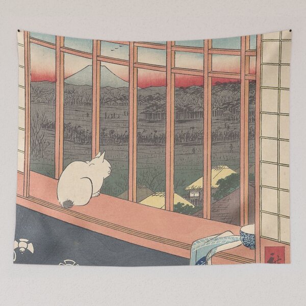 Item preview, Cat at a Geisha House Observing the View  designed and sold by AnimaliaStar.