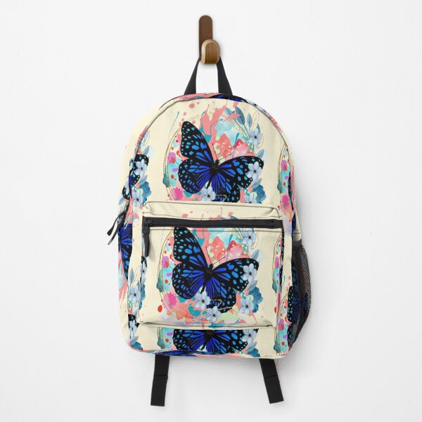 Item preview, Butterfly Floral Happiness, trippy graphic psychedelic arte abstracto designed and sold by Adri Barnard.