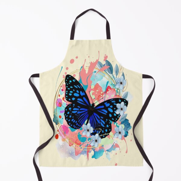 Item preview, Butterfly Floral Happiness, trippy graphic psychedelic arte abstracto designed and sold by Adri Barnard.