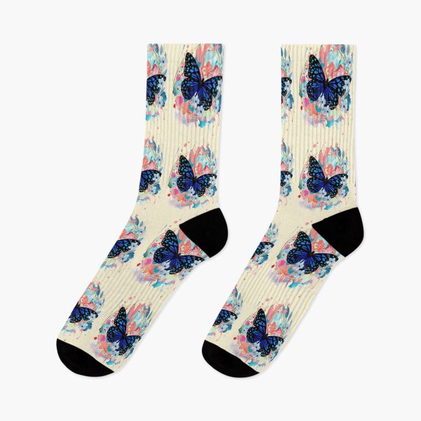Item preview, Butterfly Floral Happiness, trippy graphic psychedelic arte abstracto designed and sold by Adri Barnard.