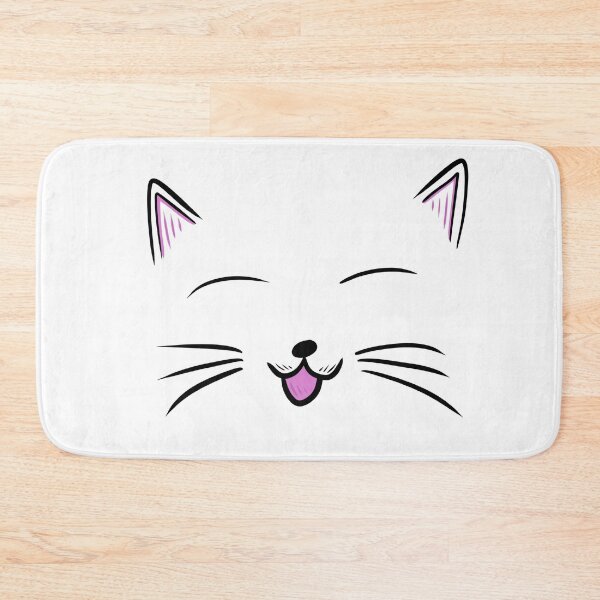 Item preview, Simplistic cat drawing of happy cat face smiling designed and sold by kitty-kingdom.
