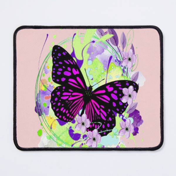 Item preview, Butterfly Floral Happiness 2, trippy graphic psychedelic arte abstracto designed and sold by Adri Barnard.