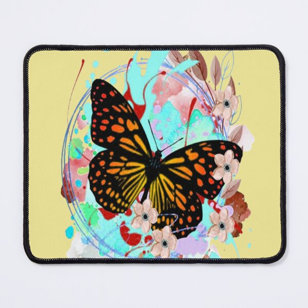 Item preview, Butterfly Floral Happiness 3, trippy graphic psychedelic arte abstracto designed and sold by Adri Barnard.