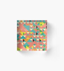 Retro Vintage Gmetrics 80' Acrylic Block