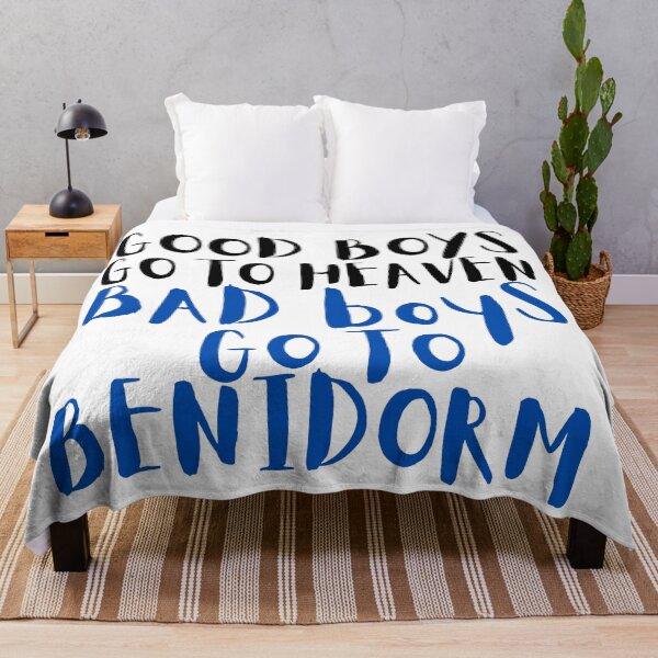 Item preview, Good Boys Go To Heaven - Bad Boys Go To Benidorm designed and sold by tbcreationsuk.