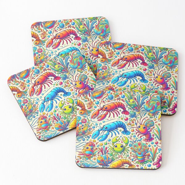 Item preview, Kawaii Underwater Yabby and Friends Pattern designed and sold by Sillytoe.