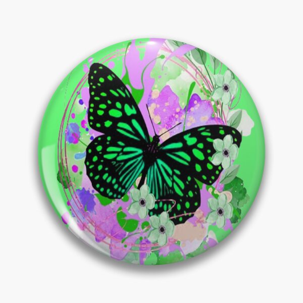 Item preview, Butterfly Floral Happiness 4, trippy graphic psychedelic arte abstracto designed and sold by Adri Barnard.