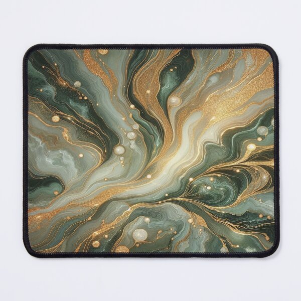 Item preview, Elegance in green: Realistic marble with golden accents – A digital masterpiece designed and sold by FotoworldEdel.