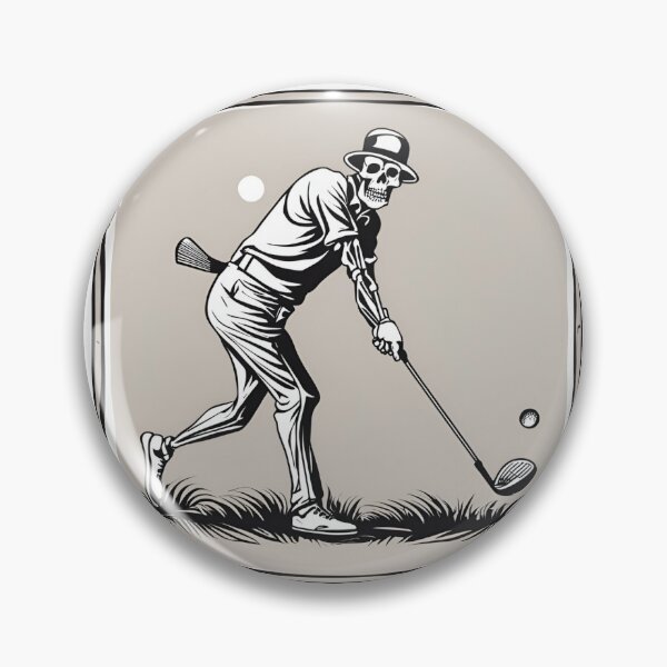 Item preview, Golfing Skeleton Skull it until you make it ! designed and sold by Hazzmazz.