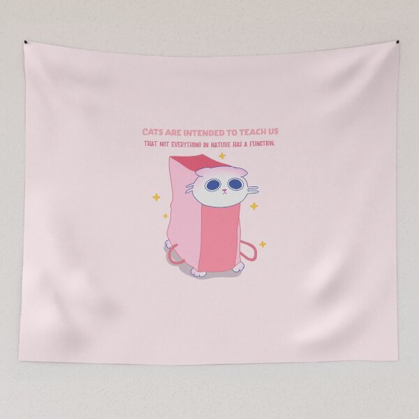 Item preview, Cats are intended to teach us that not everything in nature has a function. #CatGifts #CatLady #CatMom #CatDad #CatLife designed and sold by Anna Halasek.