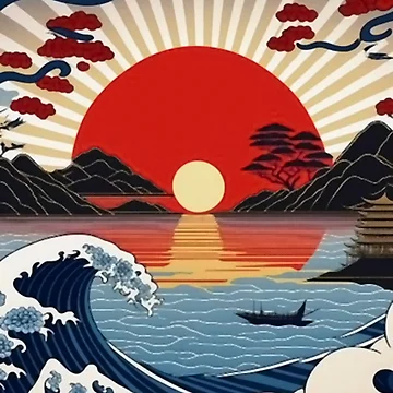 Artwork thumbnail, rising Sun by ROPATROKOLA