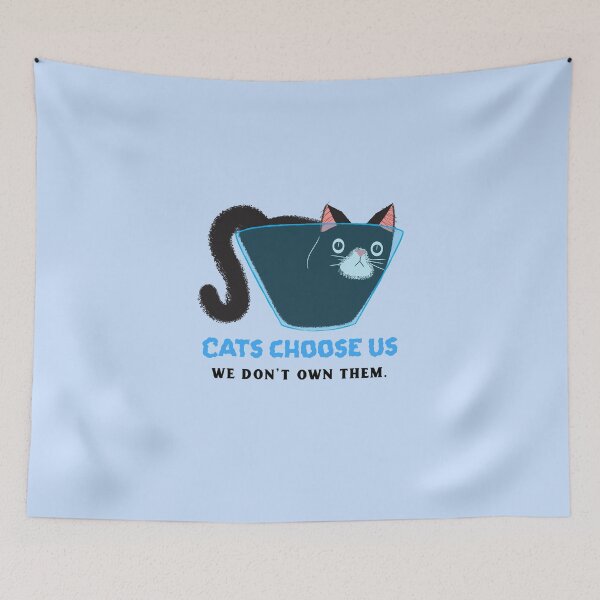 Item preview, Cats choose us, we don't own them. #CatGifts #CatLady #CatMom #CatDad #CatLife designed and sold by Anna Halasek.