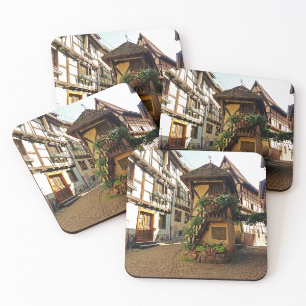 Item preview, Charming Street in Eguisheim, Alsace - Travel Photography in France designed and sold by CarolinaReina.