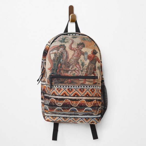 Item preview, ANTIQUE ROMAN MOSAICS Dionysus Fighting With Indians designed and sold by BulganLumini.
