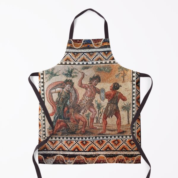 Item preview, ANTIQUE ROMAN MOSAICS Dionysus Fighting With Indians designed and sold by BulganLumini.