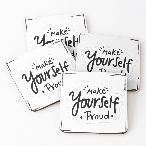 Item preview, Make Yourself Proud - Motivational Quote designed and sold by Artistic Designs ⭐⭐⭐⭐⭐.