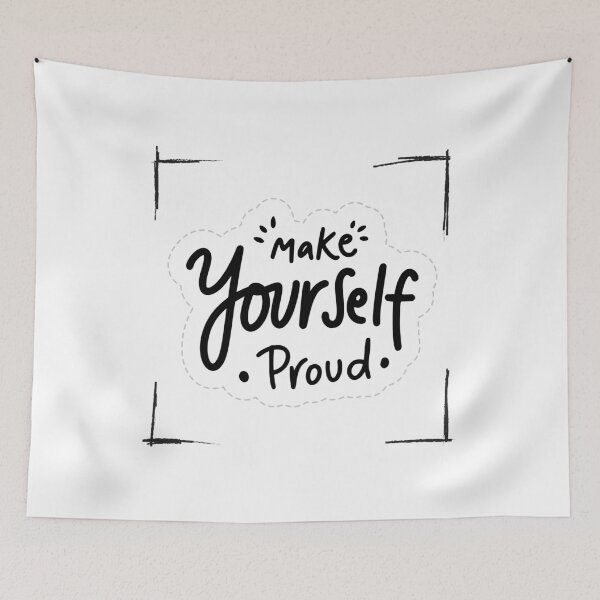 Item preview, Make Yourself Proud - Motivational Quote designed and sold by Artistic Designs ⭐⭐⭐⭐⭐.