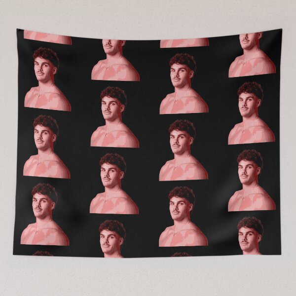 Item preview, Herbie Farnworth dolphins red posterised designed and sold by sarahhelizz.