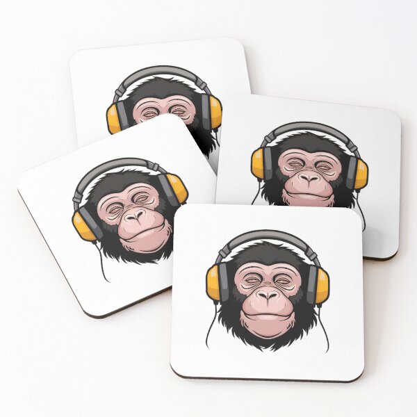 Item preview, Monkey Appreciating Music  designed and sold by PolygonPinnacle.