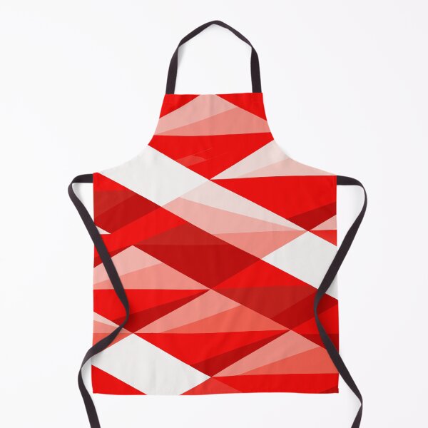 Item preview, Abstract Red and White Geometric Pattern designed and sold by alex-yars.