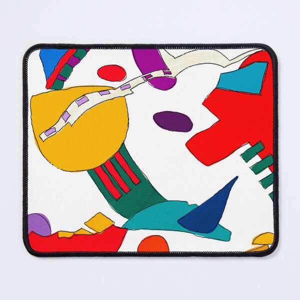 Item preview, Abstract red green blue yellow background (white background) designed and sold by MentaLee.
