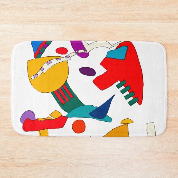 Item preview, Abstract red green blue yellow background (white background) designed and sold by MentaLee.