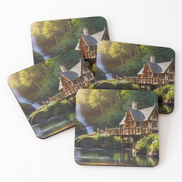Item preview, Waterfall Whisper Cottage designed and sold by BlareBlare.