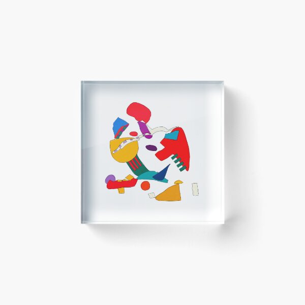 Item preview, Abstract red green blue yellow background (white background) designed and sold by MentaLee.