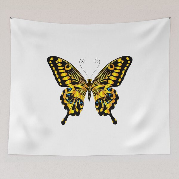 Item preview, Beautiful delicate airy yellow butterfly illustration isolated whitebackground designed and sold by Artistic Designs ⭐⭐⭐⭐⭐.