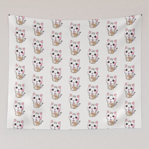 Item preview, Kawaii cat bubble tea designed and sold by AngelinaBezm.