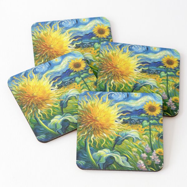 Item preview, Sunflowers in Van Gogh style: A masterpiece of nature and art designed and sold by FotoworldEdel.