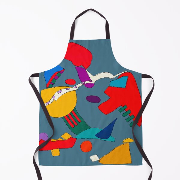 Item preview, Abstract red green blue yellow background (blue gray background) designed and sold by MentaLee.