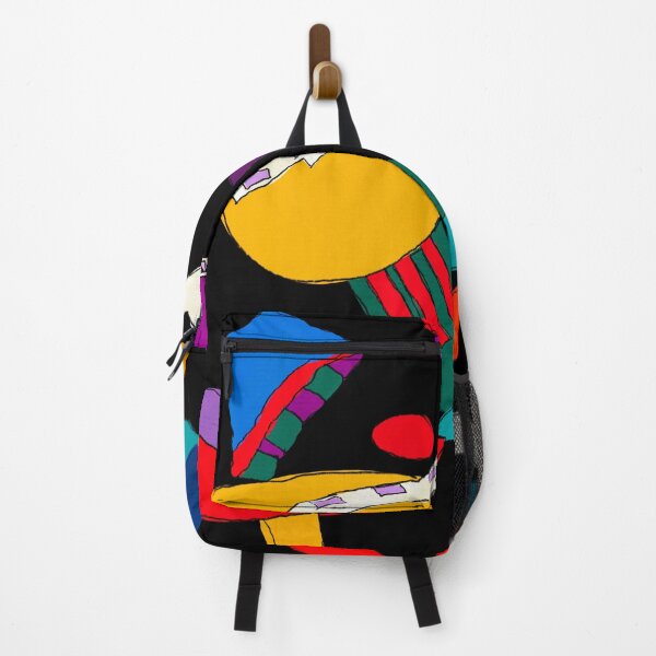 Item preview, Abstract red green blue yellow (black background) designed and sold by MentaLee.