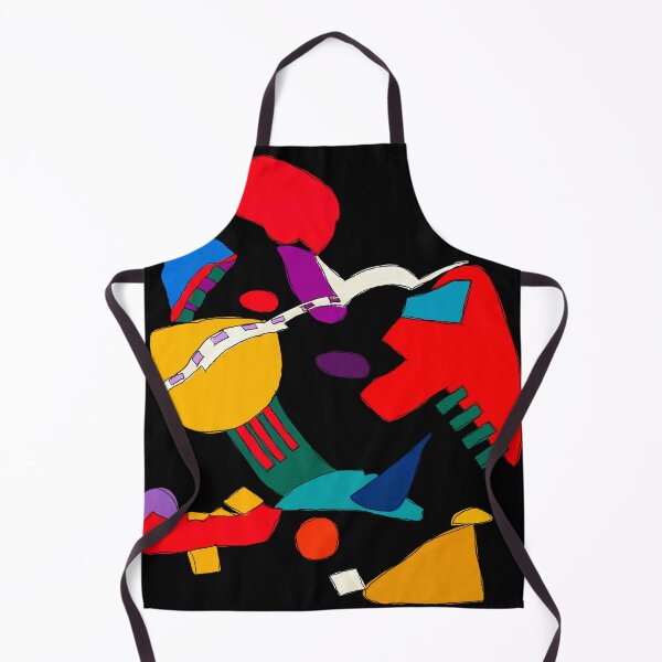 Item preview, Abstract red green blue yellow (black background) designed and sold by MentaLee.