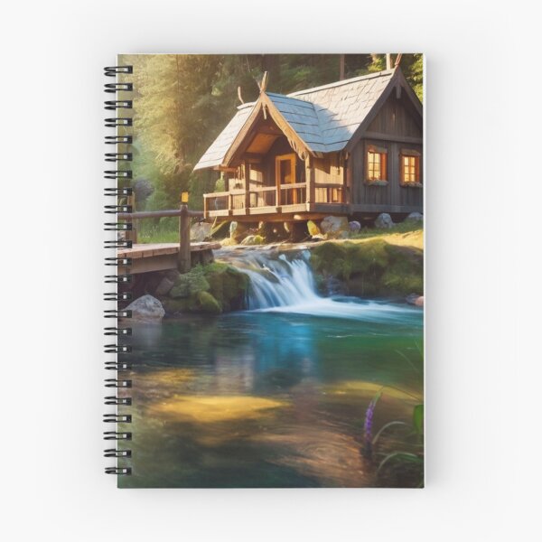 Item preview, River Enchantment Cottage designed and sold by BlareBlare.