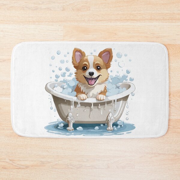 Item preview, Smiling dog in the bath designed and sold by bajera045.