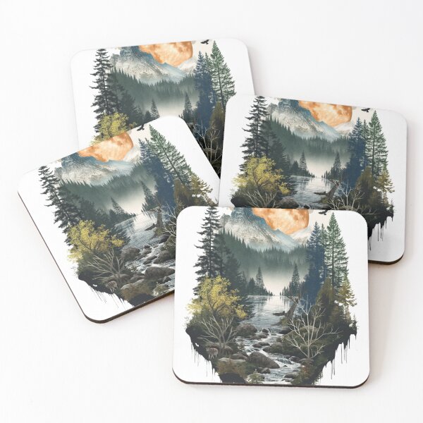 Item preview, A serene and mystical forest landscape.  designed and sold by chicterday.