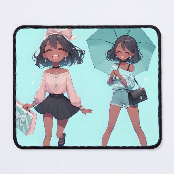 Item preview, The anime Girls with Shopping Bags designed and sold by Sijtipat.