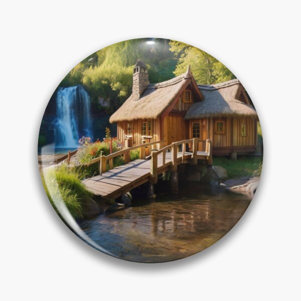 Item preview, Waterfall Hideaway Cottage designed and sold by BlareBlare.