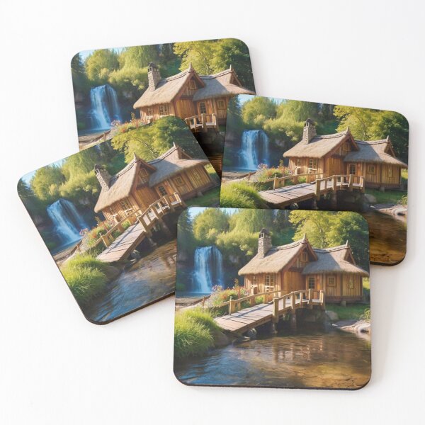 Item preview, Waterfall Hideaway Cottage designed and sold by BlareBlare.